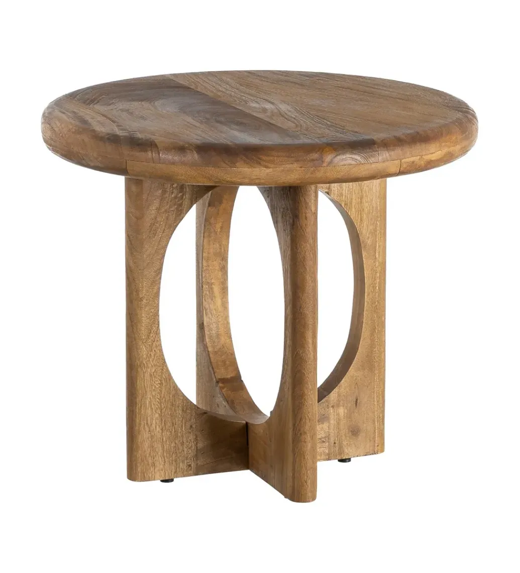 Stolik kawowy KONECEN 55 cm drewno mango*Zona-Design Best