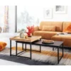 Stolik kawowy KORFI set 2 w optyce dębu*WOHNLING, GERMANY Outlet