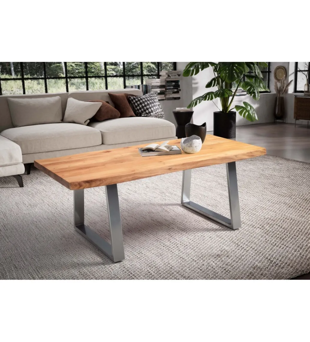 Stolik kawowy KORNEL 120 cm drewno akacja*WOHNLING, GERMANY Best