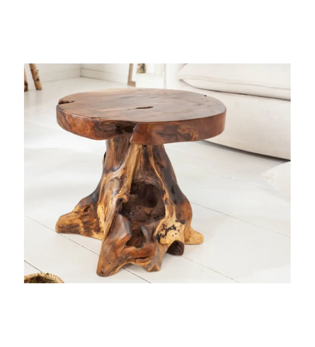 Stolik kawowy Korzeń 40 cm drewno Teak*Invicta Interior - przedsprzedaż Discount