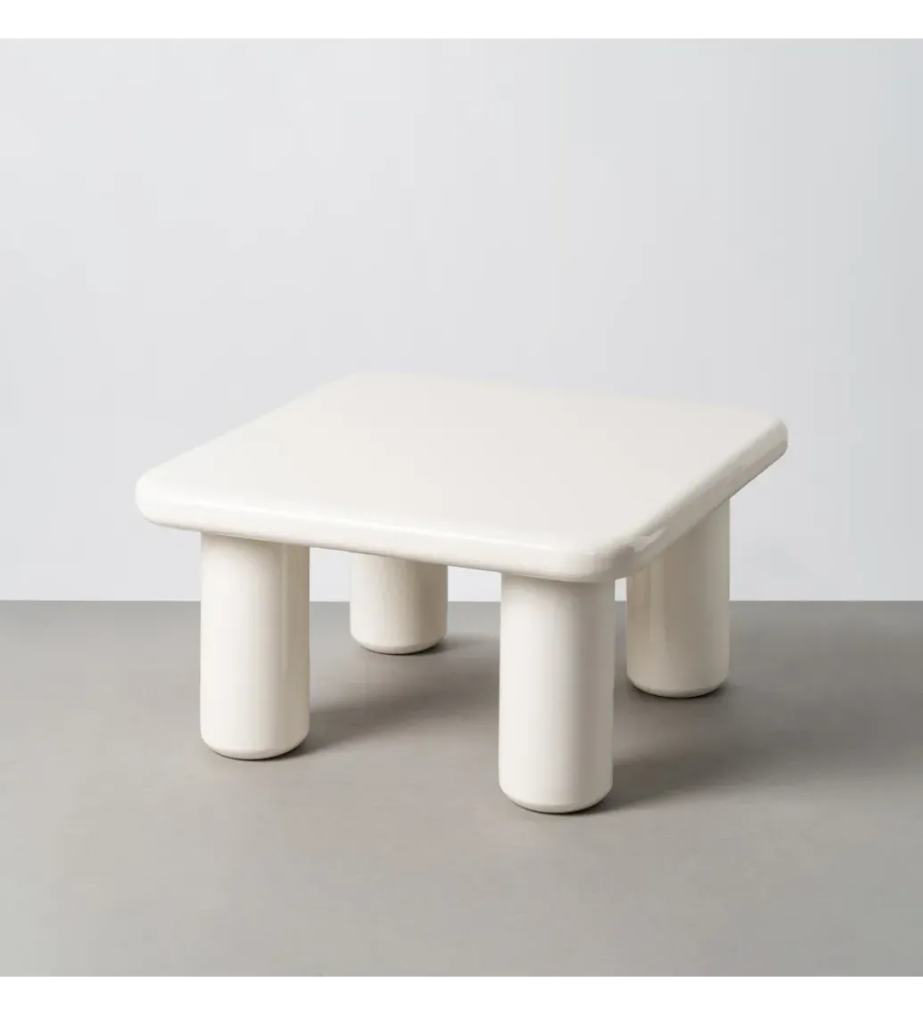 Stolik kawowy LACADO 78 cm kremowy*Zona-Design