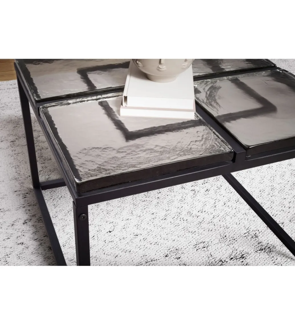 Stolik kawowy LAILA 58 cm czarny*WOHNLING, GERMANY Discount