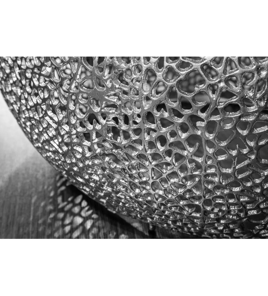 Stolik Kawowy Leaf 80 Cm srebrny*Invicta Interior New