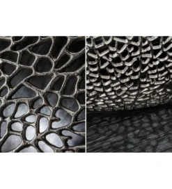 Stolik Kawowy Leaf 80 Cm srebrny*Invicta Interior New
