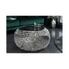 Stolik kawowy LEAF 74 cm srebrny*Invicta Interior Best