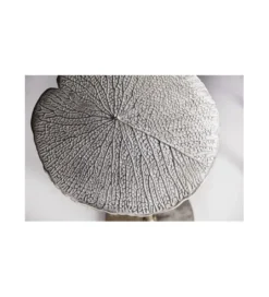 Stolik kawowy Leaf 42 cm srebrny*Invicta Interior Best