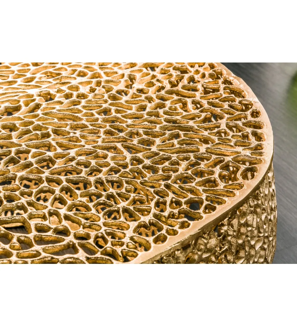 Stolik Kawowy Leaf 80 Cm złoty*Invicta Interior Sale