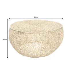 Stolik Kawowy Leaf 80 Cm złoty*Invicta Interior Sale
