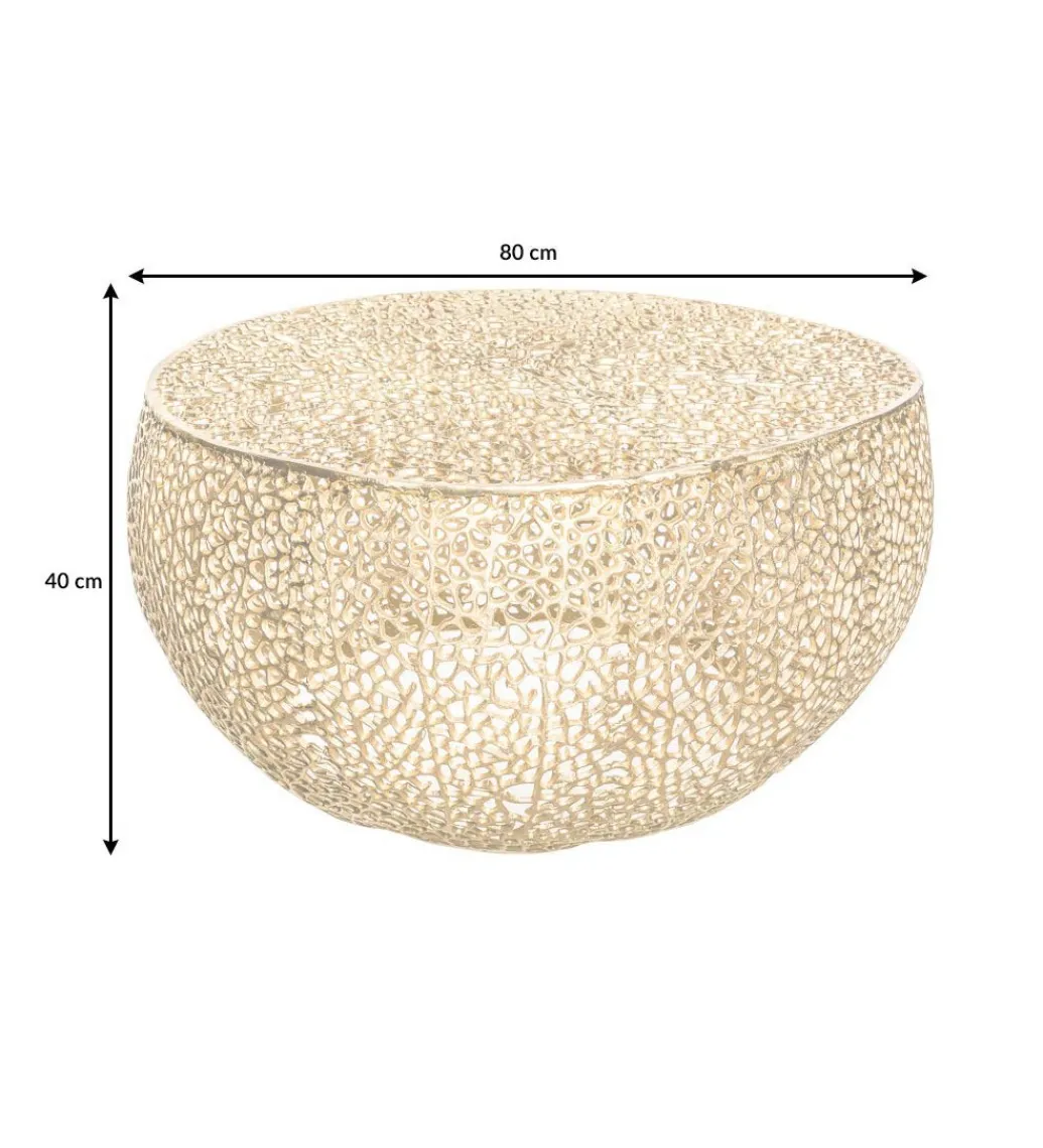 Stolik Kawowy Leaf 80 Cm złoty*Invicta Interior Sale