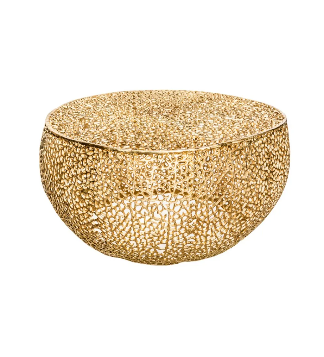 Stolik Kawowy Leaf 80 Cm złoty*Invicta Interior Sale
