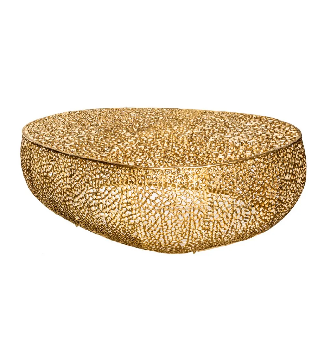 Stolik kawowy Leaf 120 cm złoty*Invicta Interior Best