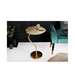 Stolik kawowy Leaf 42 cm złoty*Invicta Interior Clearance