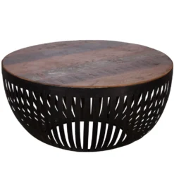 Stolik kawowy LOFTE 70 cm drewno mango*WOHNLING, GERMANY Outlet
