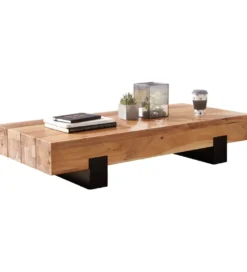 Stolik kawowy LONDA 130 cm drewno akacja*WOHNLING, GERMANY Outlet