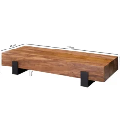 Stolik kawowy LONDA 115 cm drewno sheesham*WOHNLING, GERMANY Online