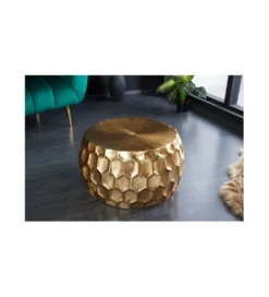 Stolik kawowy LORENZO 70 cm złoty*Invicta Interior Online
