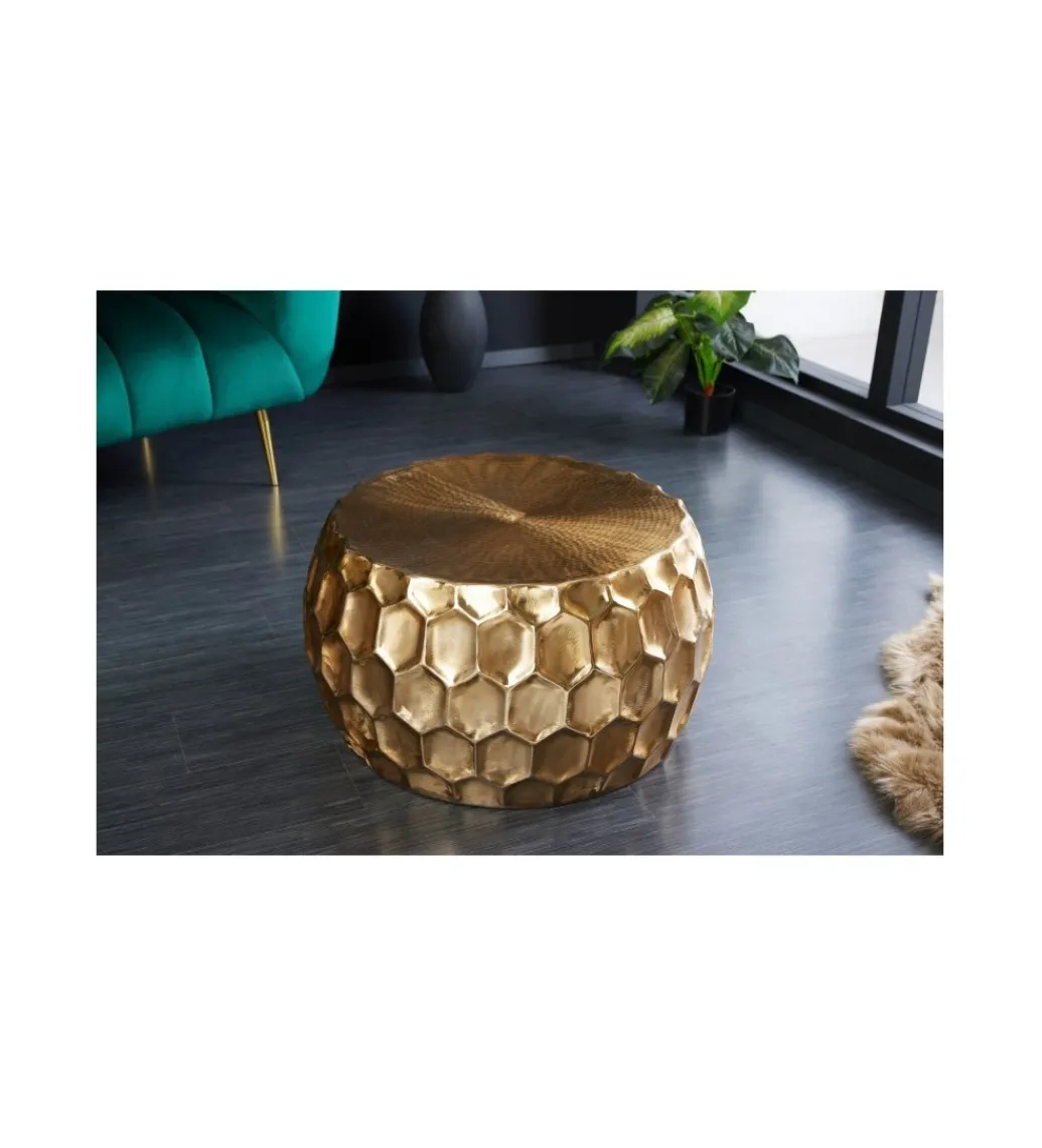 Stolik kawowy LORENZO 70 cm złoty*Invicta Interior Online