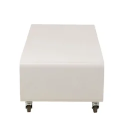 Stolik kawowy LOUNGE 90 x 30 cm beżowa na kołach*KARE Outlet