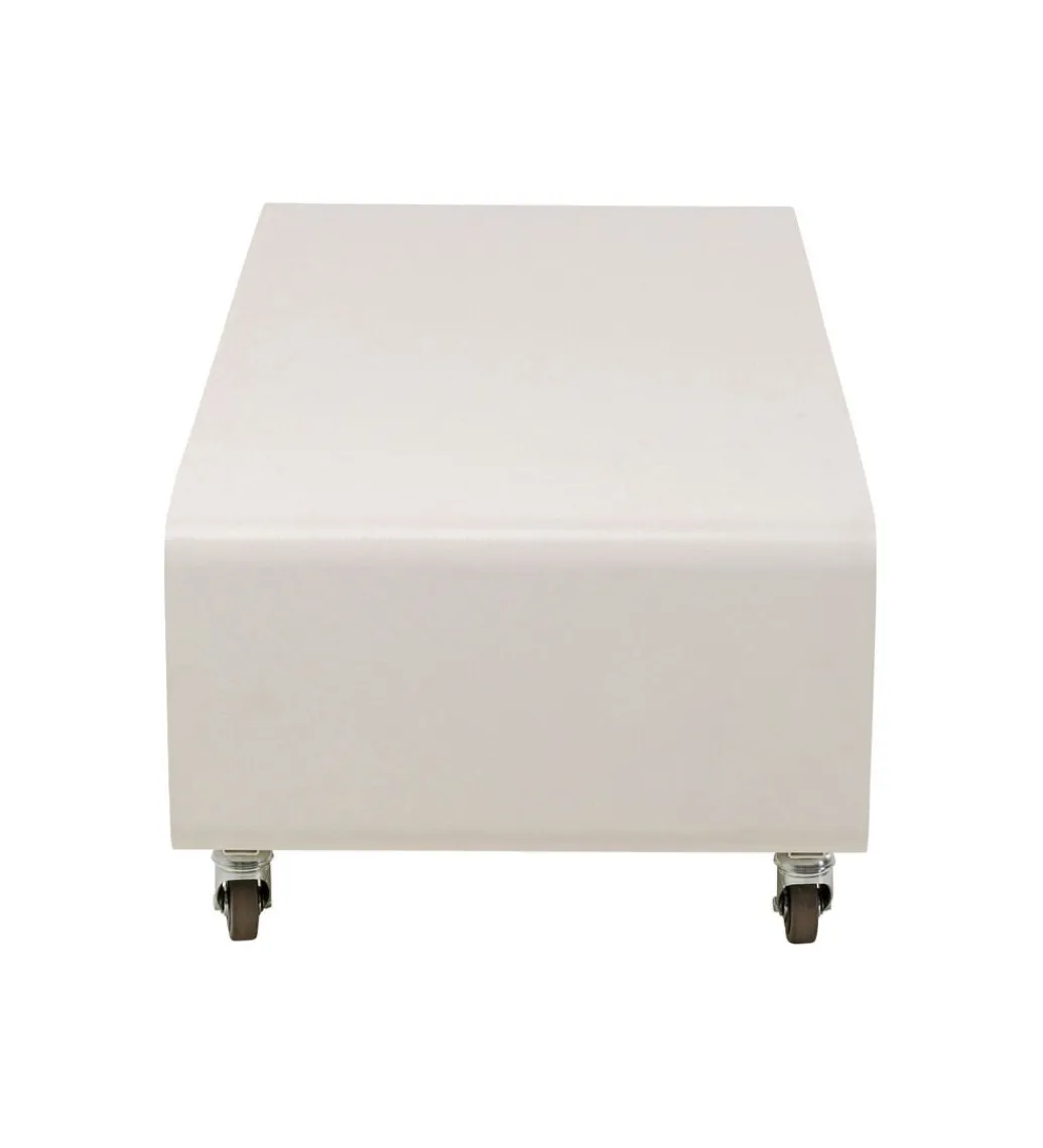 Stolik kawowy LOUNGE 90 x 30 cm beżowa na kołach*KARE Outlet