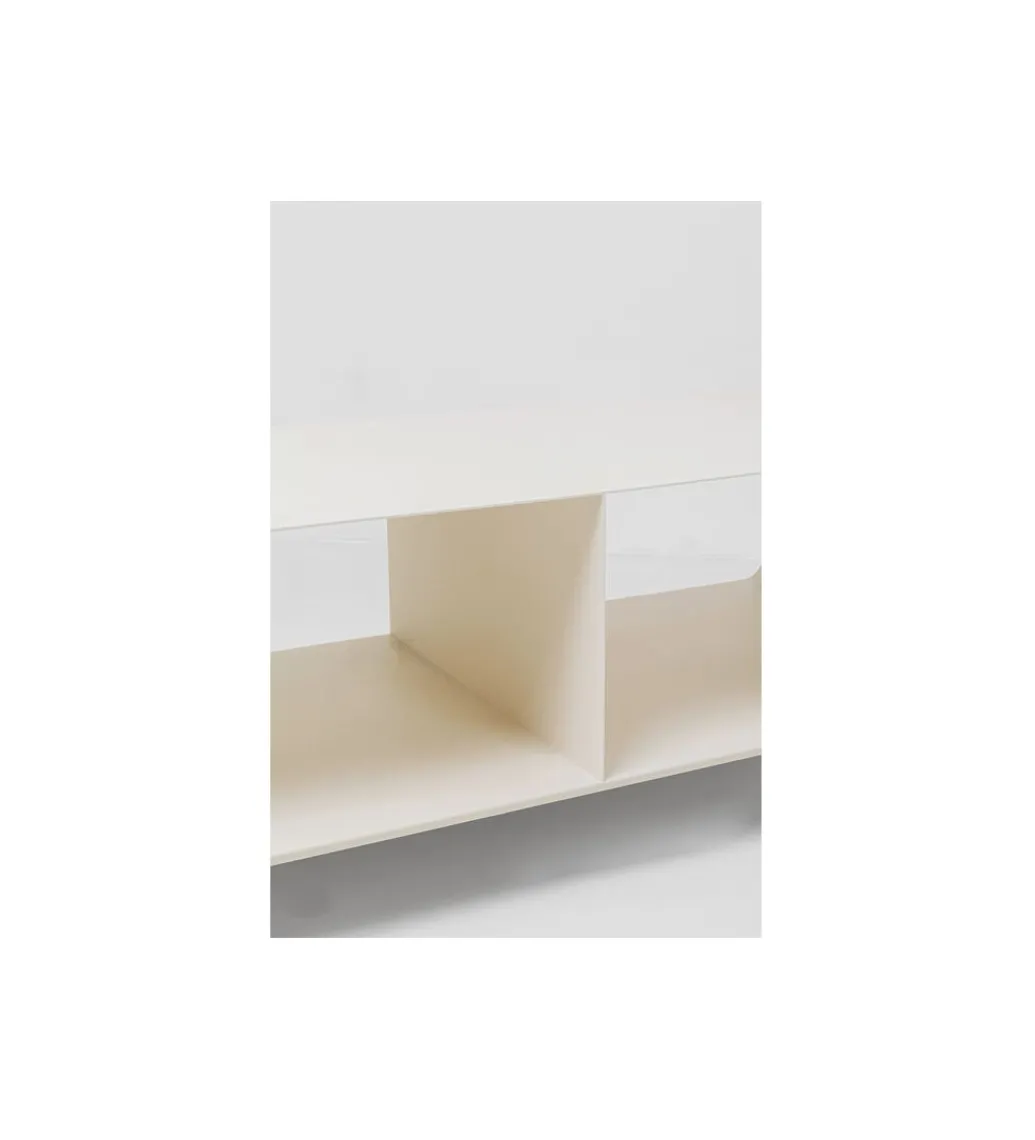 Stolik kawowy LOUNGE 90 x 30 cm beżowa na kołach*KARE Outlet