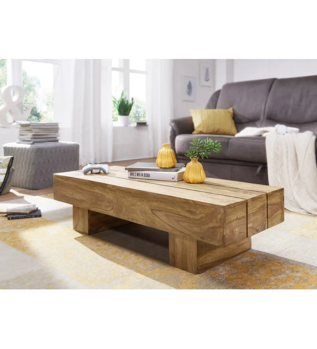 Stolik kawowy LUCCA 120 cm drewno akacja*WOHNLING, GERMANY New