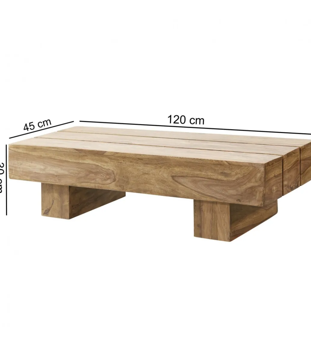 Stolik kawowy LUCCA 120 cm drewno akacja*WOHNLING, GERMANY New