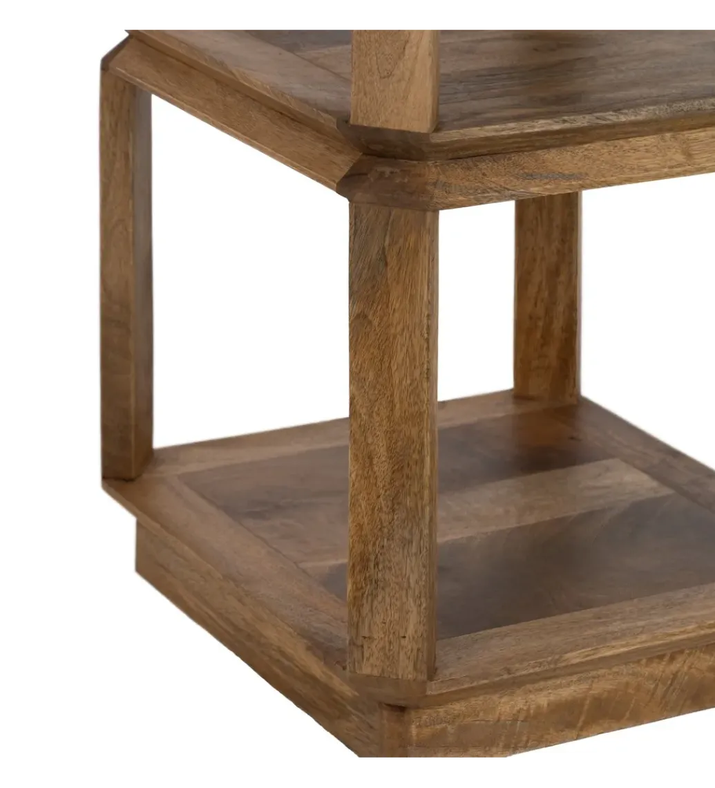 Stolik kawowy LUTERY 40 cm drewno mango*Zona-Design Outlet
