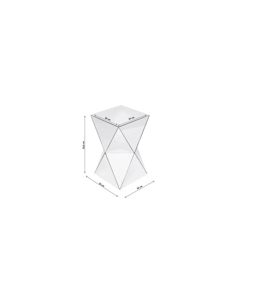 Stolik kawowy LUXURY TRIANGLE 32 cm lustrzany*KARE Sale