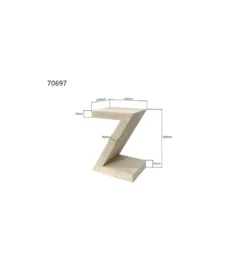 Stolik kawowy LUXY Z TRAVERTINE 60 cm marmur*KARE Clearance