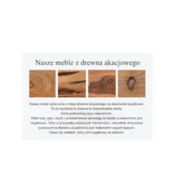 Stolik Kawowy Maamut 110 Cm drewno Akacja honey*Invicta Interior Discount