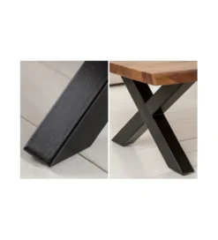 Stolik kawowy Maamut X 110 cm drewno Akacja honey*Invicta Interior Sale