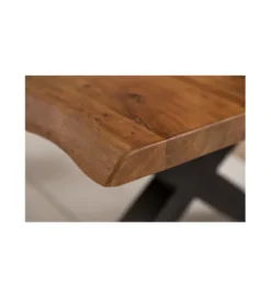 Stolik kawowy Maamut X 110 cm drewno Akacja honey*Invicta Interior Sale