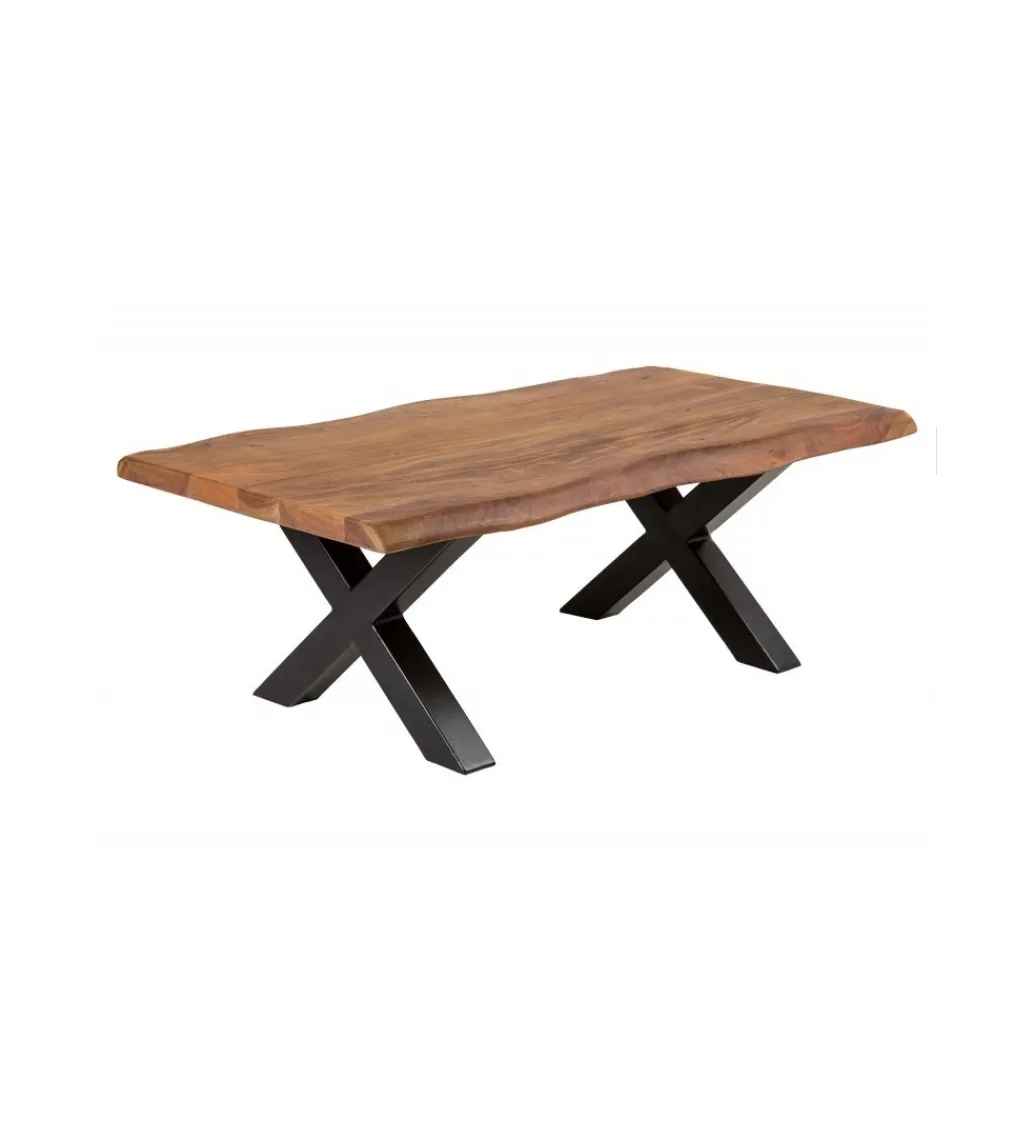 Stolik kawowy Maamut X 110 cm drewno Akacja honey*Invicta Interior Sale