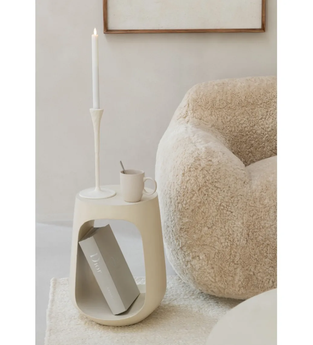 Stolik kawowy MAARK 35 cm drewno mango*J-Line Discount