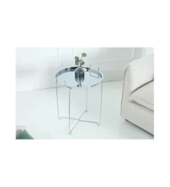 Stolik kawowy Marrakech srebrny*Invicta Interior Outlet