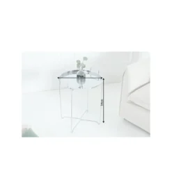 Stolik kawowy Marrakech srebrny*Invicta Interior Outlet