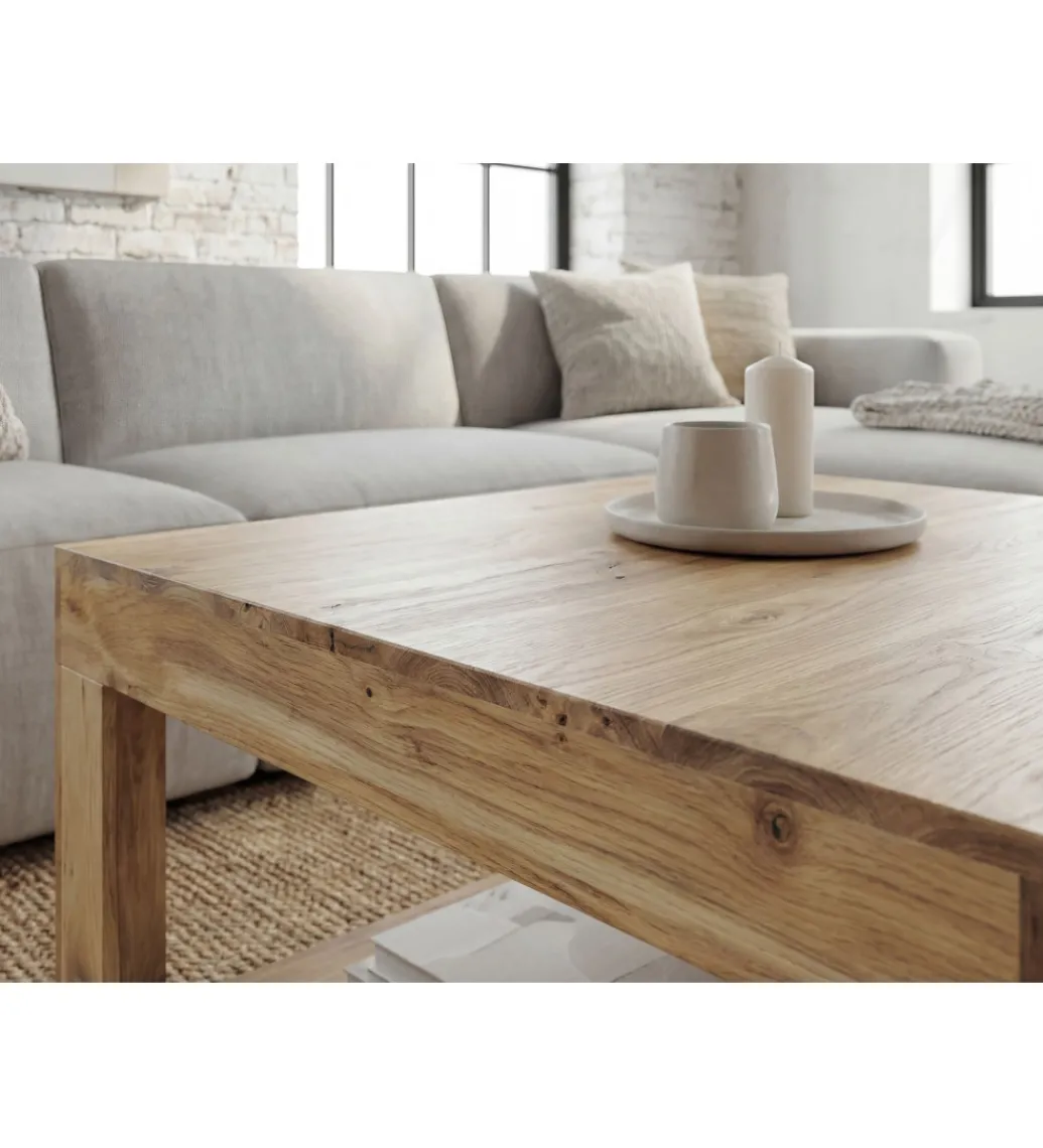 Stolik kawowy MASHARIK 60 cm drewno akacja*WOHNLING, GERMANY Discount
