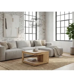 Stolik kawowy MASHARIK 60 cm drewno akacja*WOHNLING, GERMANY Discount