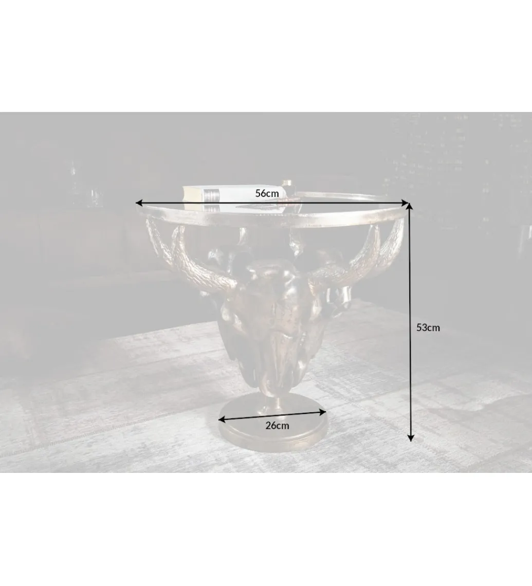 Stolik kawowy Matador 56 cm brązowy*Invicta Interior Sale