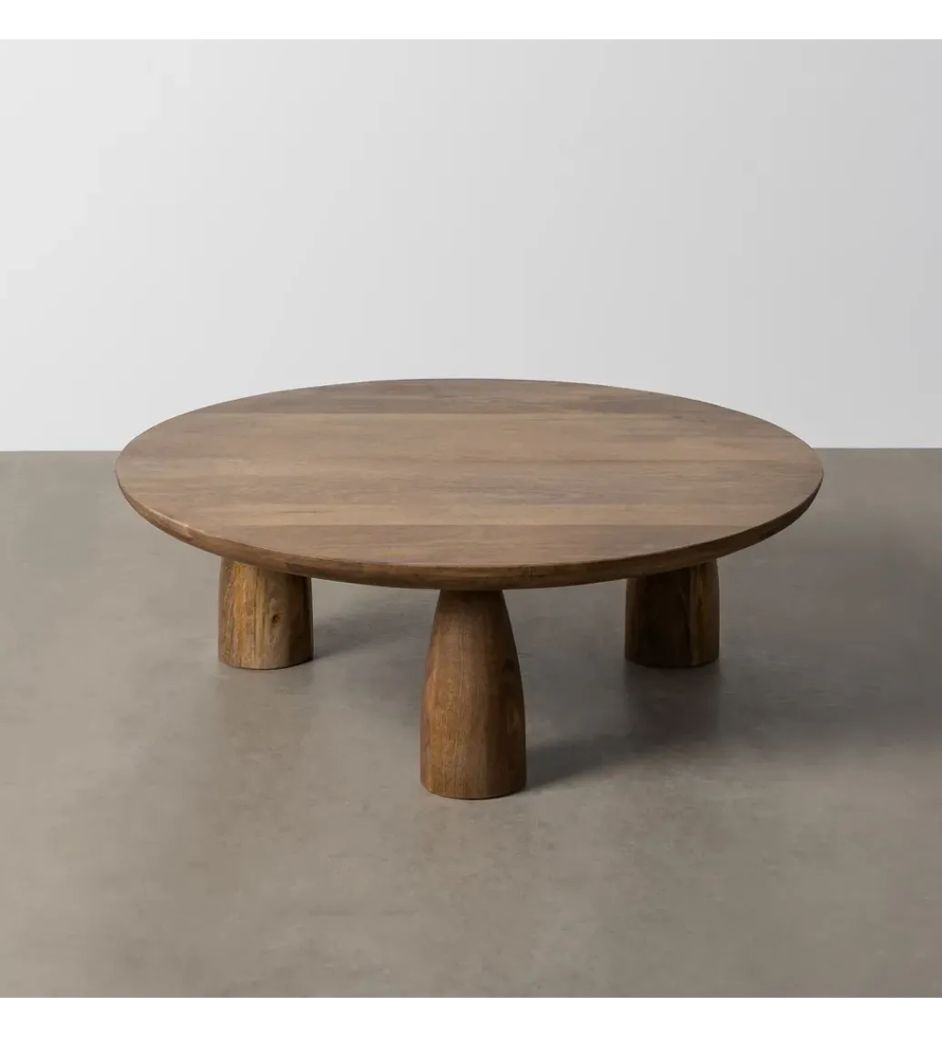 Stolik kawowy MENT 90 cm drewno mango*Zona-Design