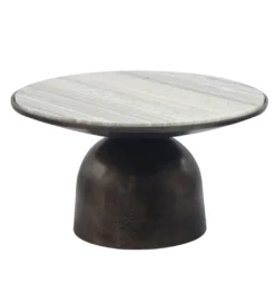 Stolik kawowy MESMERIT 60 cm blat marmur*WOHNLING, GERMANY Online
