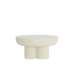 Stolik kawowy MIZUHO 70 cm kremowy*L&L Hot