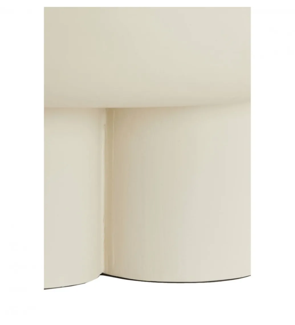 Stolik kawowy MIZUHO 70 cm kremowy*L&L Hot