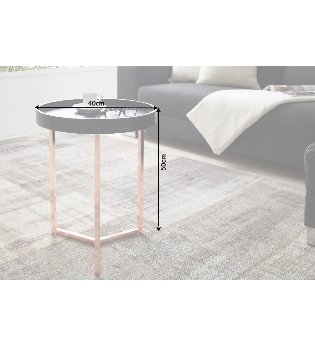 Stolik kawowy Modul 40 cm czarny*Invicta Interior Sale