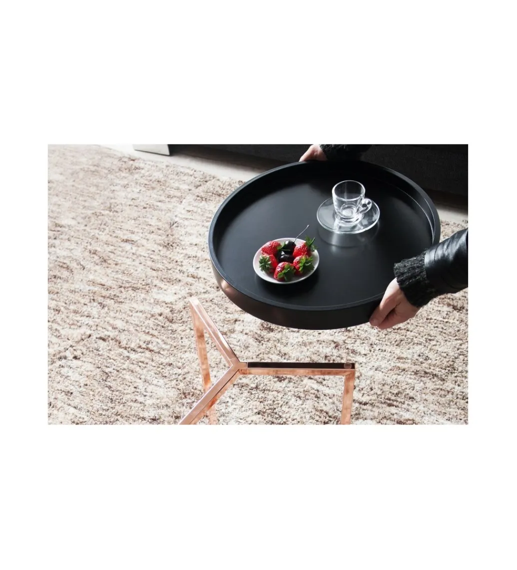 Stolik kawowy Modul 40 cm czarny*Invicta Interior Sale