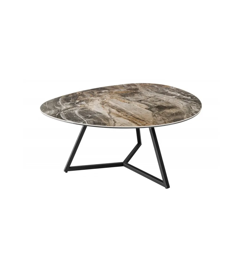 Stolik kawowy MONTREAL Marvelous 90 cm ceramika w optyce marmuru*Invicta Interior Discount