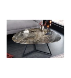 Stolik kawowy MONTREAL Marvelous 90 cm ceramika w optyce marmuru*Invicta Interior Discount