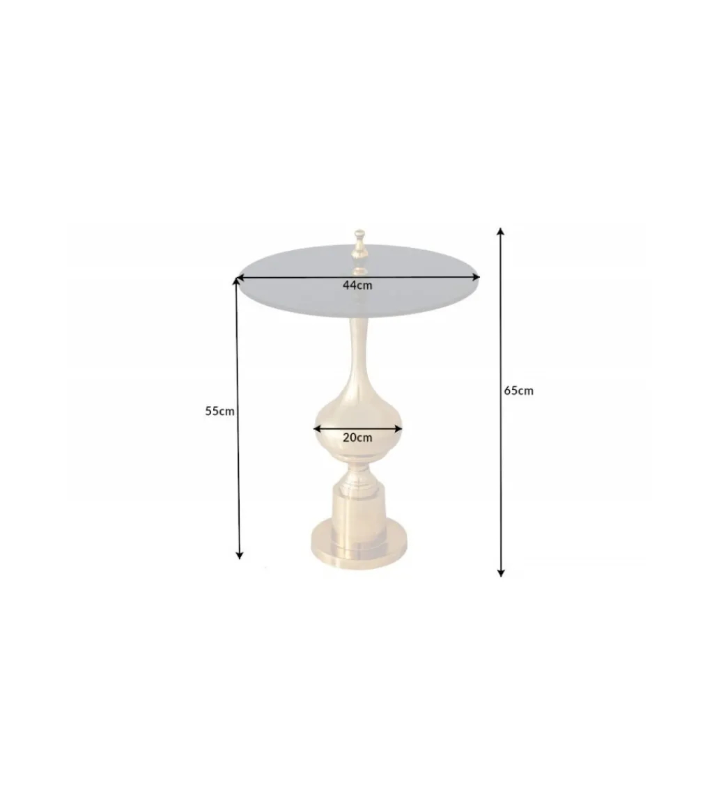 Stolik kawowy MONZA 44 cm złoty*Invicta Interior Clearance