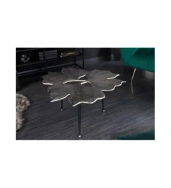 Stolik kawowy Morella 75 cm srebrny*Invicta Interior Sale