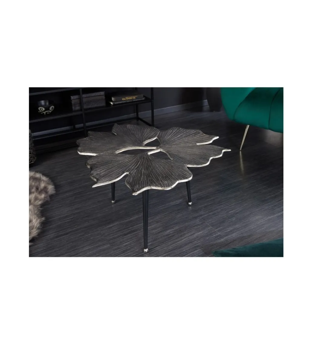 Stolik kawowy Morella 75 cm srebrny*Invicta Interior Sale